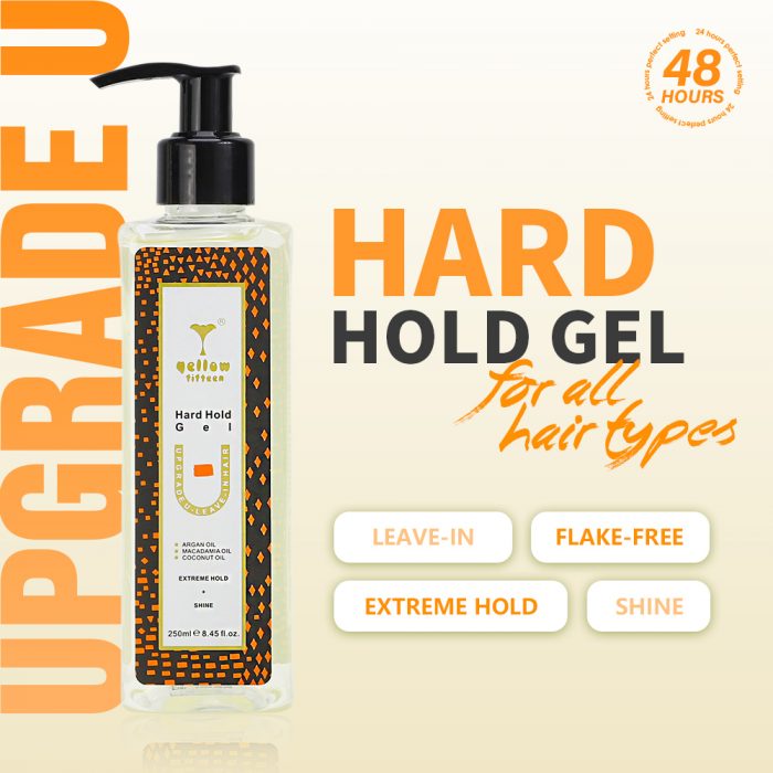 hard hold gel,hair hard hold gel,leave-in hair gel,flake-free gel,shine hair gel,best hold hair gel